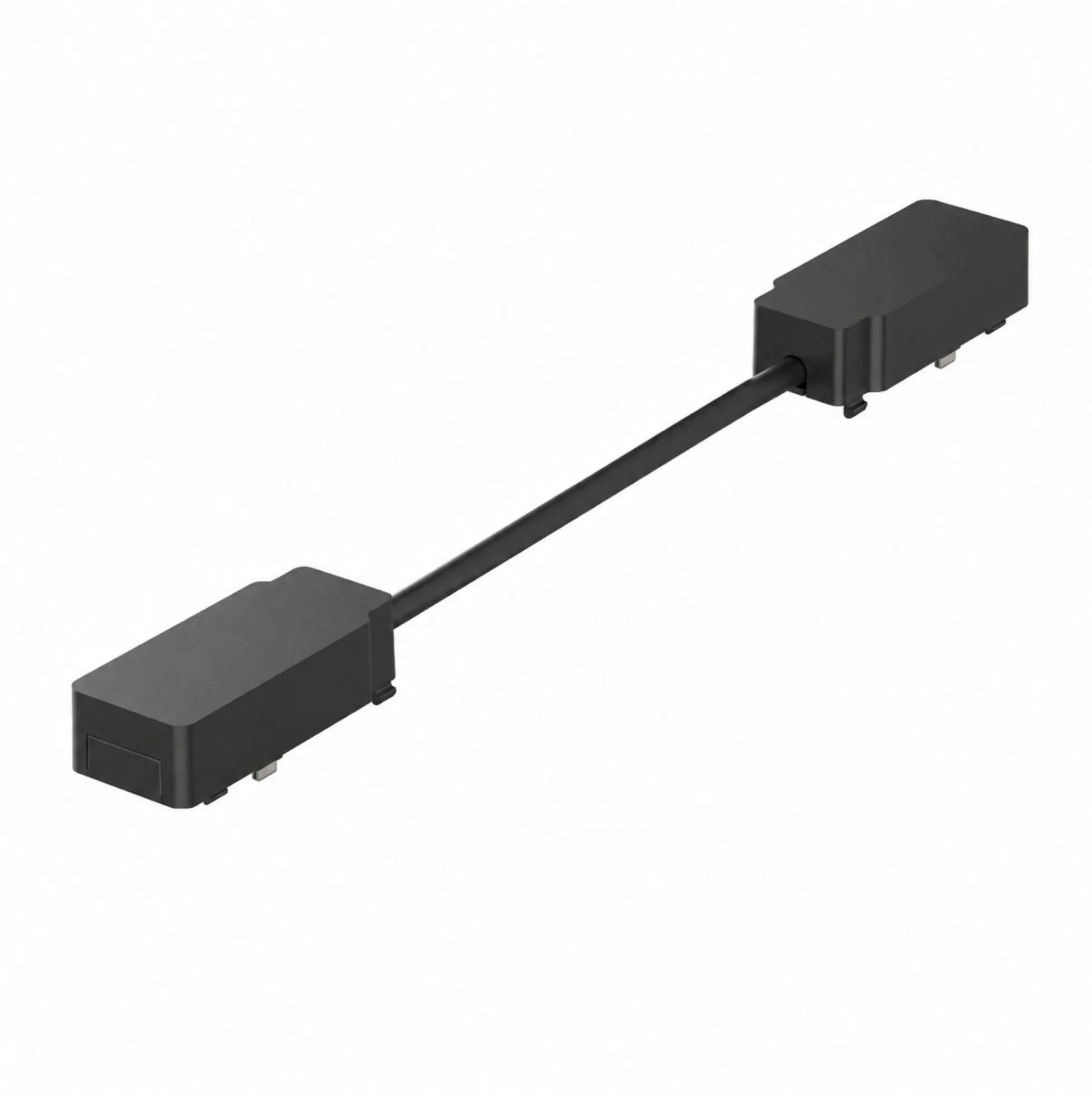 Conector recto con cable largo para carril magnético - 26mm