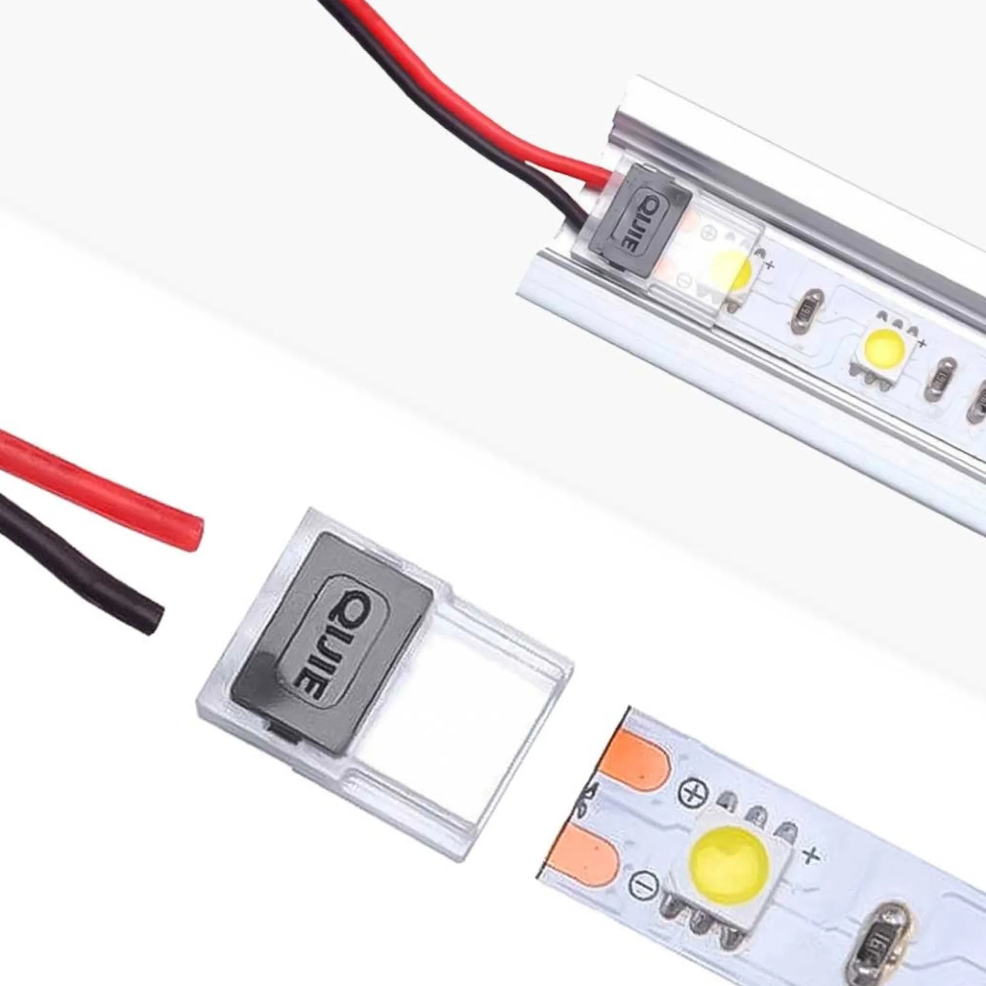 Conector rápido CLIP 2 pin - Tira a cable PCB 8mm IP20 máx. 24V
