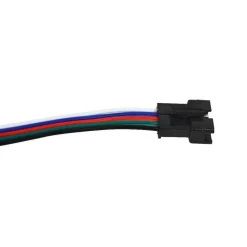 Conector rápido macho 5 pins para tira led RGBW IP20