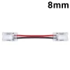 Conector rápido monocolor puente tira a tira 8mm para COB