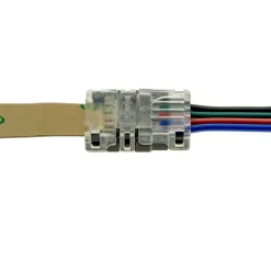 Conector rápido 4 pin RGB - Tira a cable PCB 10mm IP20 Máx. 24V