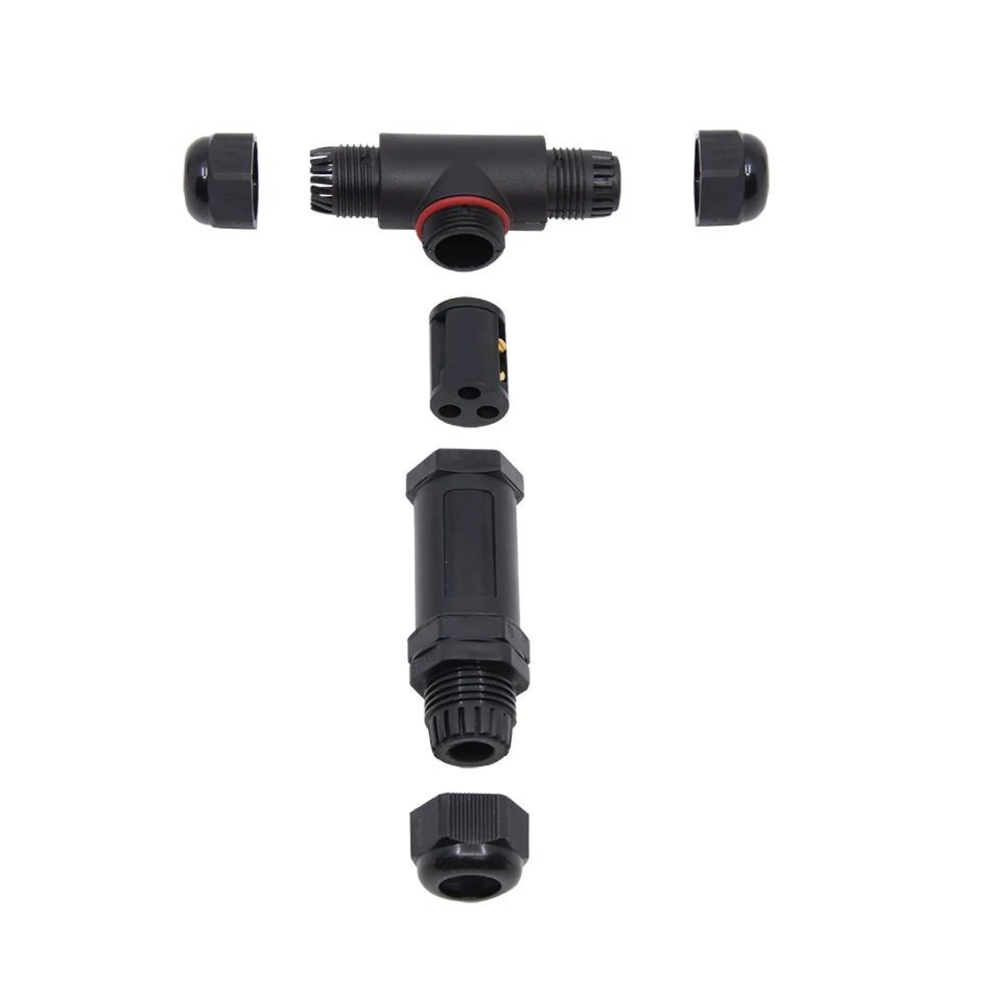 CONECTOR "T" ESTANCO 3 POLOS IP67