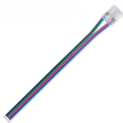 Conector tira LED COB a fuente de alimentación - RGB - 10mm - IP20
