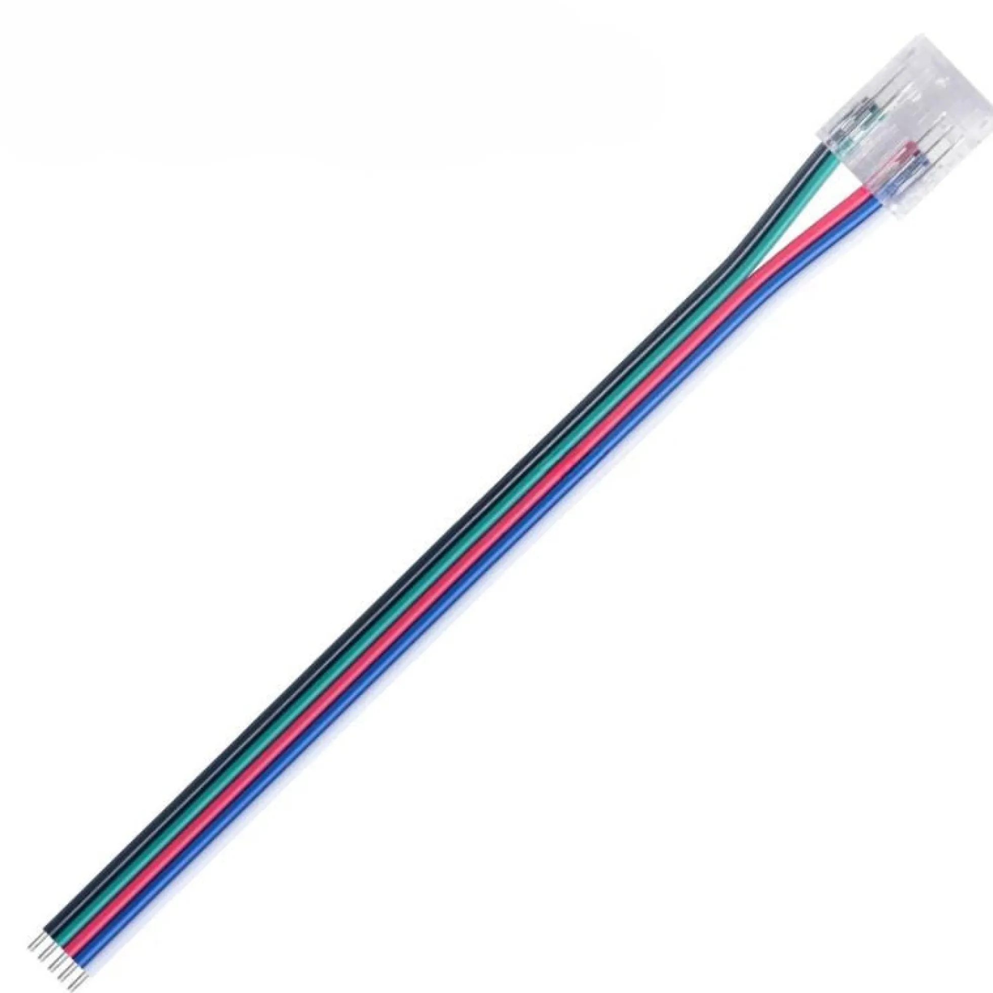 Conector tira LED COB a fuente de alimentación - RGB - 10mm - IP20