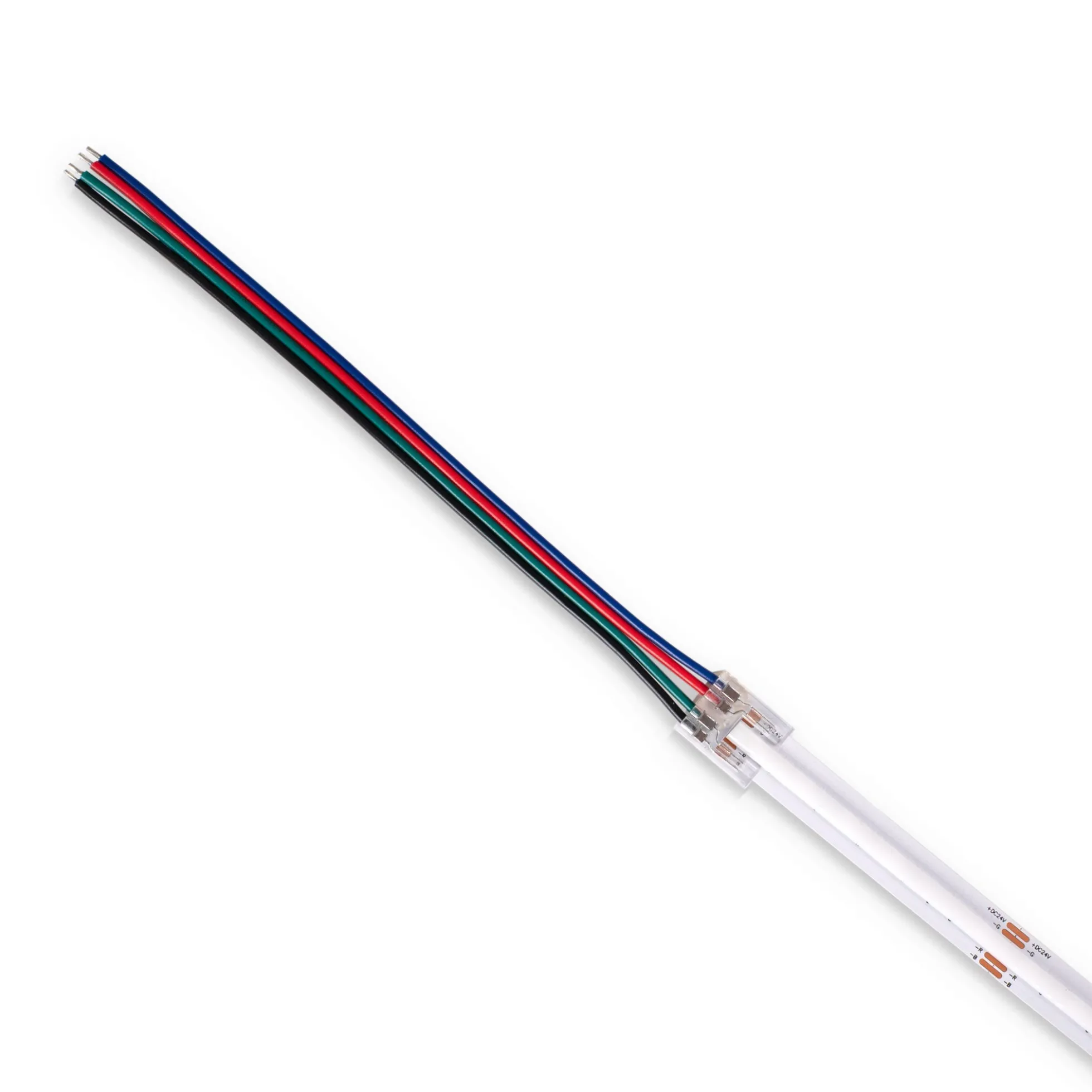 Conector tira LED COB a fuente de alimentación - RGB - 12mm - IP20
