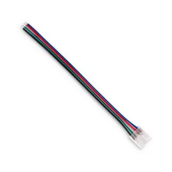 Conector tira LED COB a fuente de alimentación - RGB - 12mm - IP20