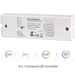 Controlador Bluetooth 12-24V monocolor + CCT + RGBW + RGBCCT 4 en 1 - SUNRICHER
