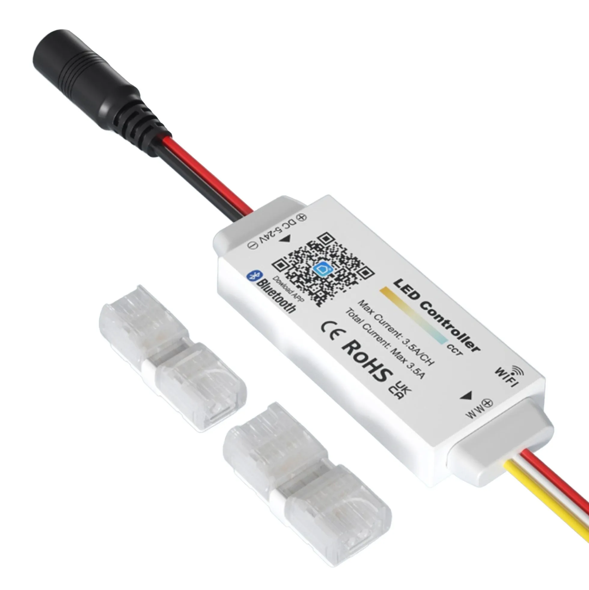 Controlador CCT mini - WiFi + Bluetooth - 5-24V DC - 3.5A
