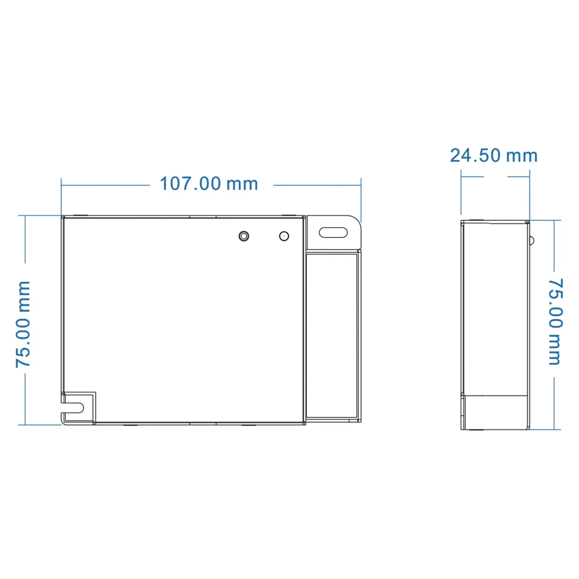 Controlador CCT 12-36V DC - 2 canales - 15A/canal - RF 2.4GHz - PUSH dimmer - Skydance