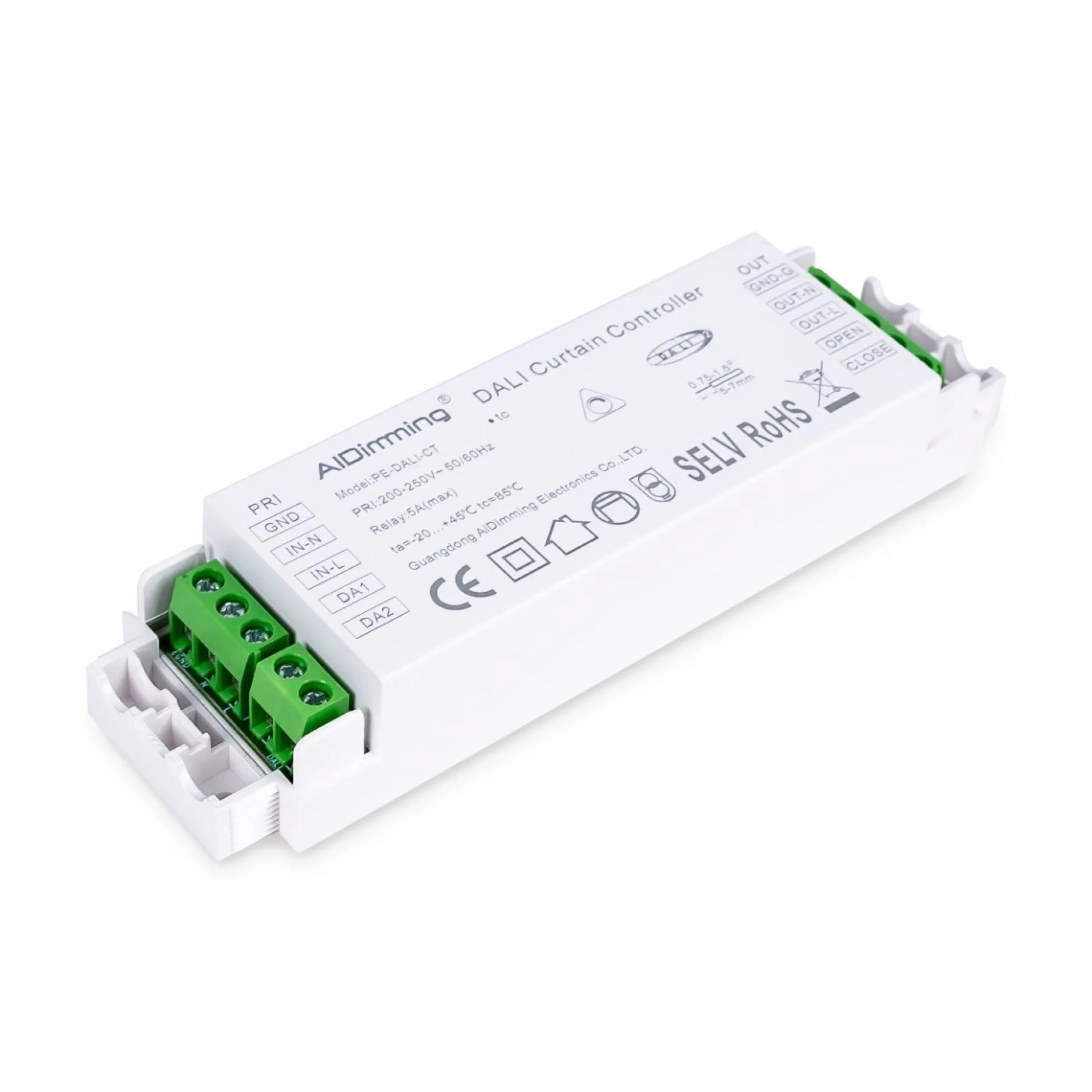 Controlador DALI para motor de cortinas de 5 cables - 5A - 500W