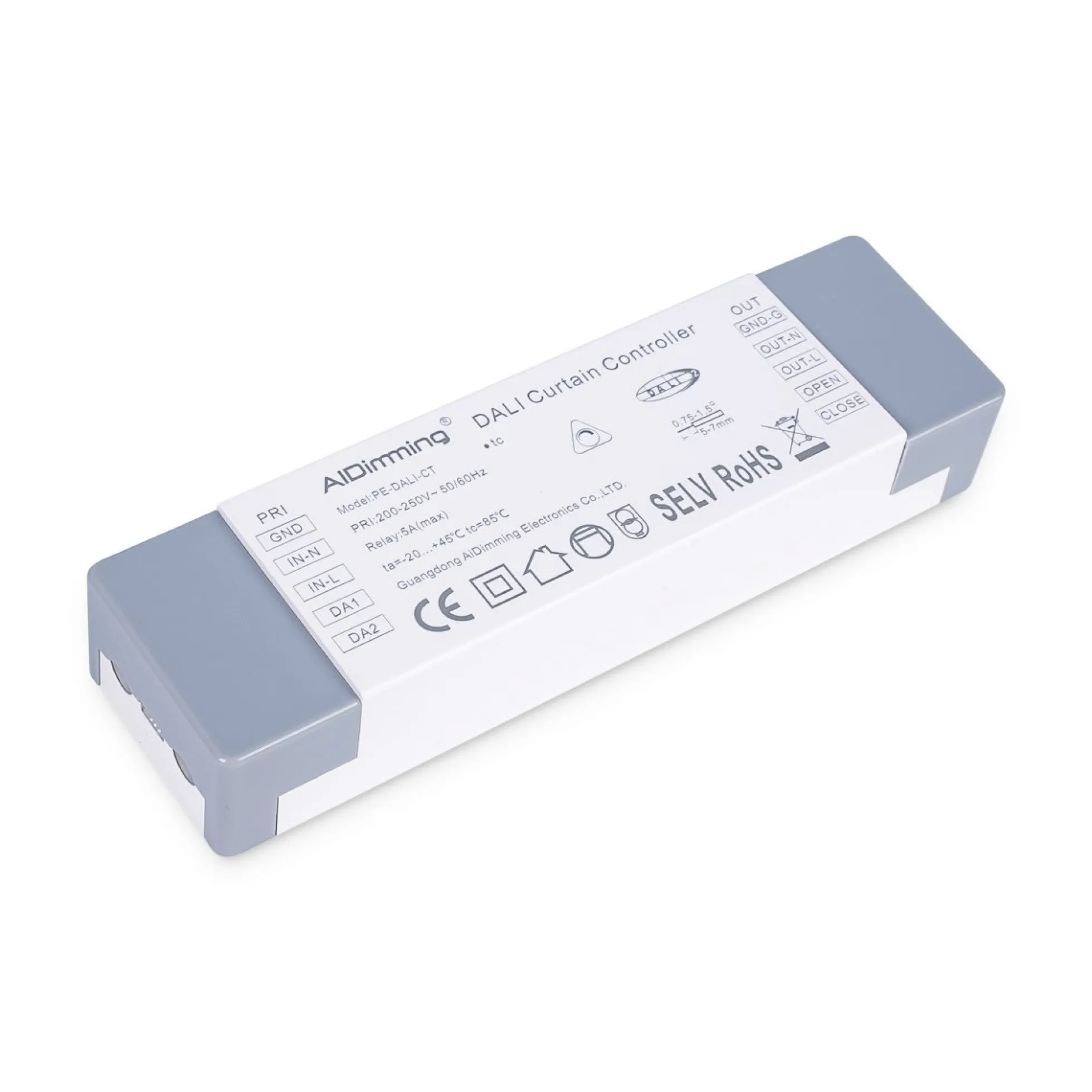 Controlador DALI para motor de cortinas de 5 cables - 5A - 500W