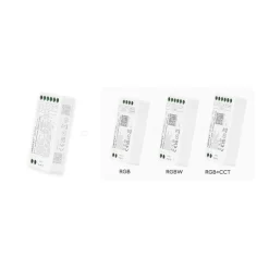Controlador de tira LED 3 en 1- RGB- RGBW - RGB+CCT - 12/24V DC - 2.4G - WiFi - MiBoxer - FUT037W+
