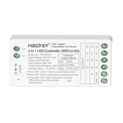 Controlador de tira LED 3 en 1- RGB- RGBW - RGB+CCT - 12/24V DC - 2.4G - WiFi - MiBoxer - FUT037W+