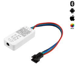 Controlador LED IC pixel Bluetooth RGB/RGBW- 5-24V DC - 1024 Píxeles