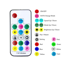 Controlador LED IC pixel RGB/RGBW con mando a distancia RF - 5-24V DC - 2048 pixeles