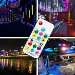 Controlador LED IC pixel RGB/RGBW con mando a distancia RF - 5-24V DC - 2048 pixeles