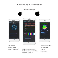 Controlador LED IC pixel WIFI RGB/RGBW - 5-24V DC - 2048 pixeles