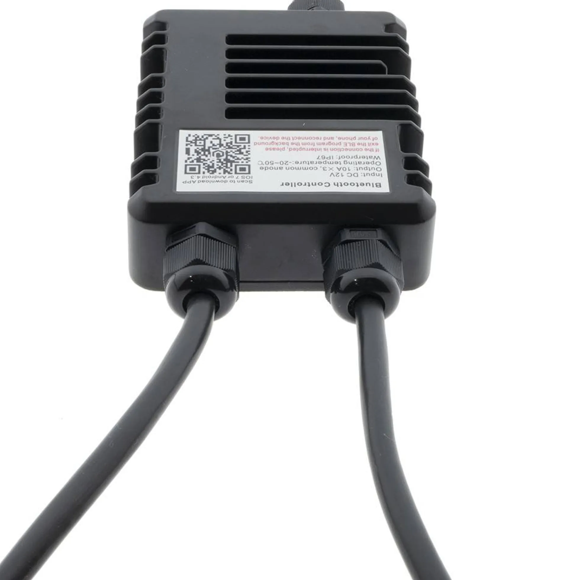 Controlador LED RGB por Bluetooth estanco IP68 12/24V