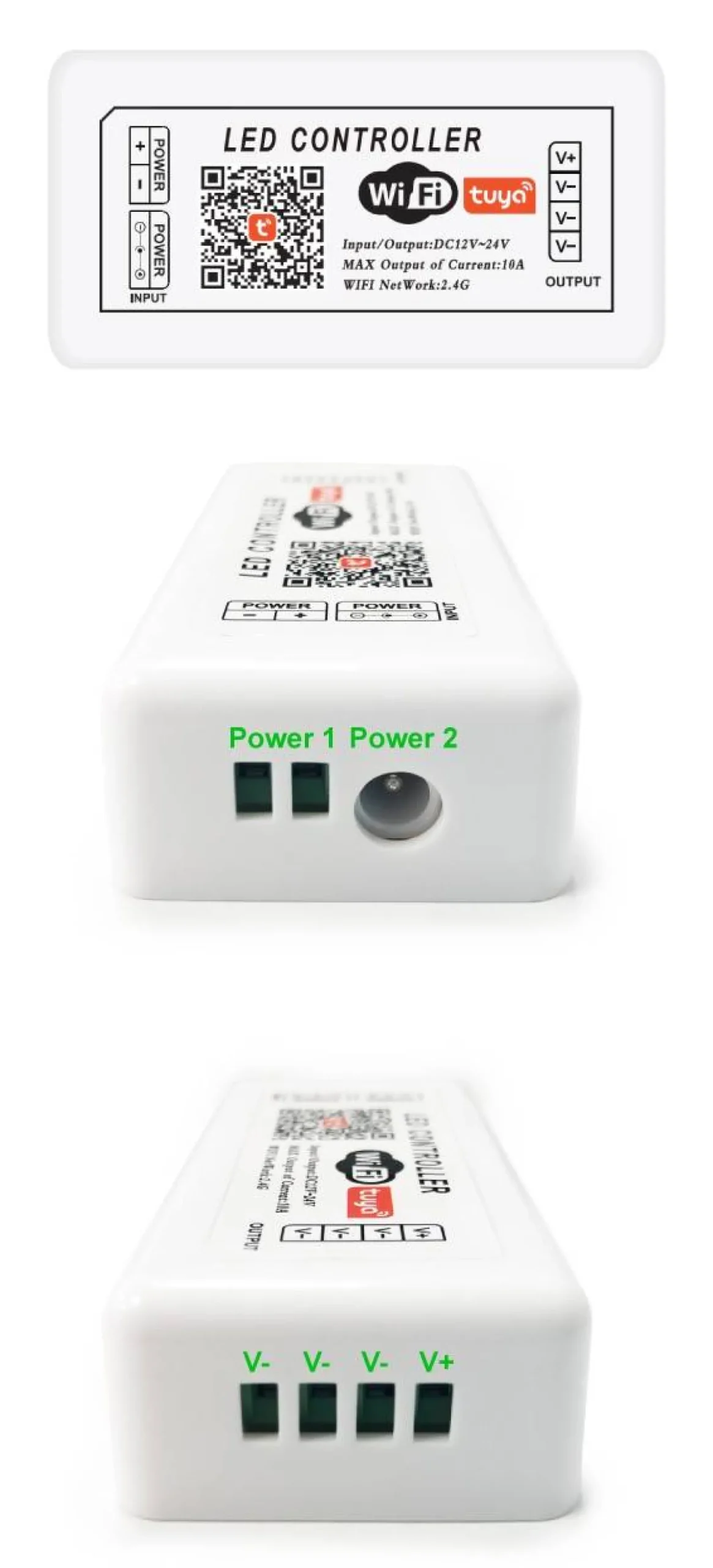Controlador LED SMART+ WIFI Monocolor 12/24V 1 Canal 10A
