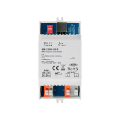 Controlador maestro DALI para carril DIN - USB - 64 dispositivos