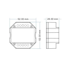 Controlador MINI - TRIAC - WiFi+RF - 100-240V AC - TUYA - Skydance