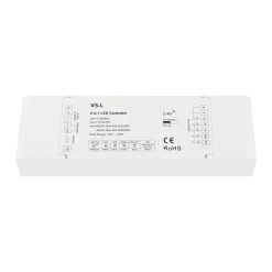 Controlador Monocolor / CCT / RGB / RGBW / RGB + CCT 12-48V DC - 5 en 1 - RF 2.4GHz - PUSH dimmer - Skydance