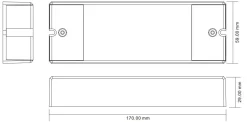 Controlador MONOCOLOR/RGB dimmer 230V - 3 Canales - 1.6A/Canal - Receptor RF/DMX SUNRICHER - Perfect RF