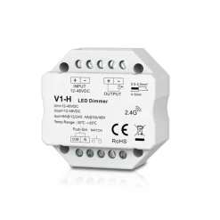 Controlador monocolor 12-48V DC - 8A - RF 2.4G - PUSH dimmer - Tamaño MINI - Skydance