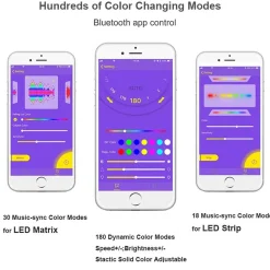 Controlador musical LED IC Pixel RGB/RGBW Bluetooth - 5-24V DC - 960 pixeles