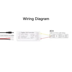 Controlador para tira LED CCT - 6A por canal - ZigBee/TUYA SMART