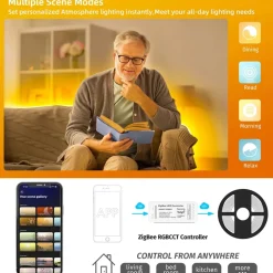 Controlador para tira LED monocolor - 6A por canal - ZigBee/TUYA SMART