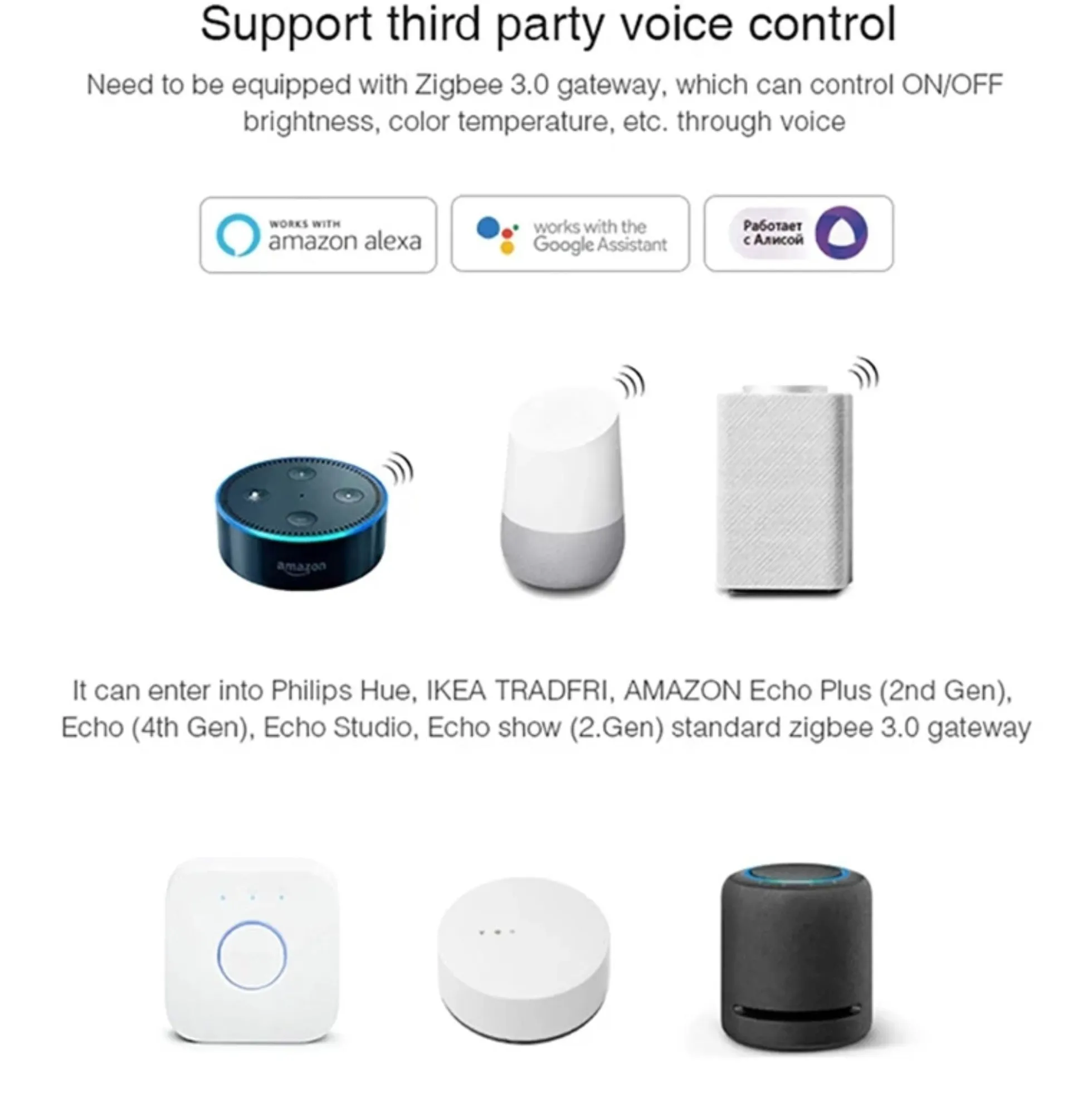 Controlador para tira LED monocolor - 6A por canal - ZigBee/TUYA SMART