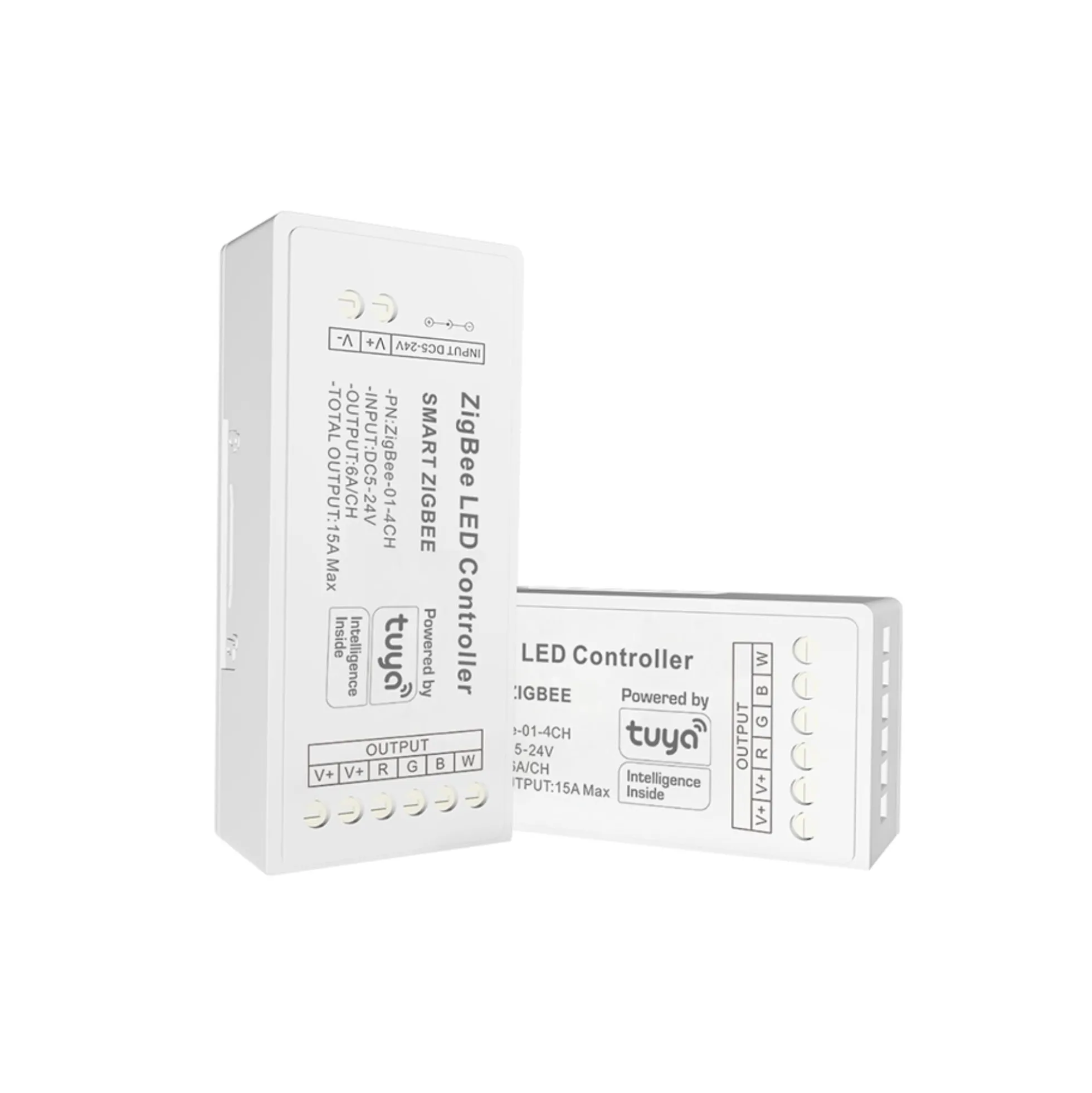 Controlador para tira LED RGBW - 6A por canal - ZigBee/TUYA SMART