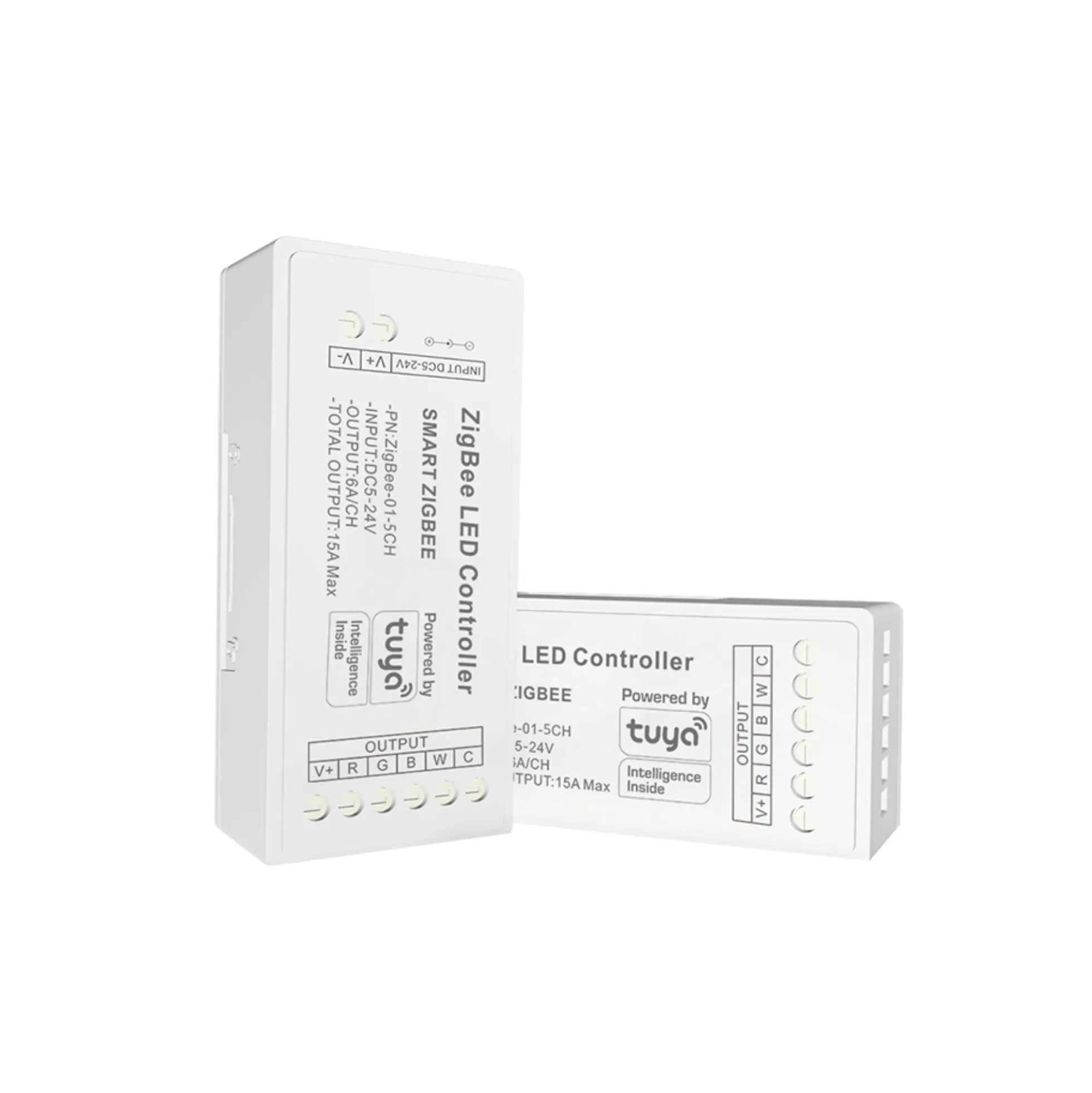 Controlador para tira LED RGB + CCT - 6A por canal - ZigBee/TUYA SMART