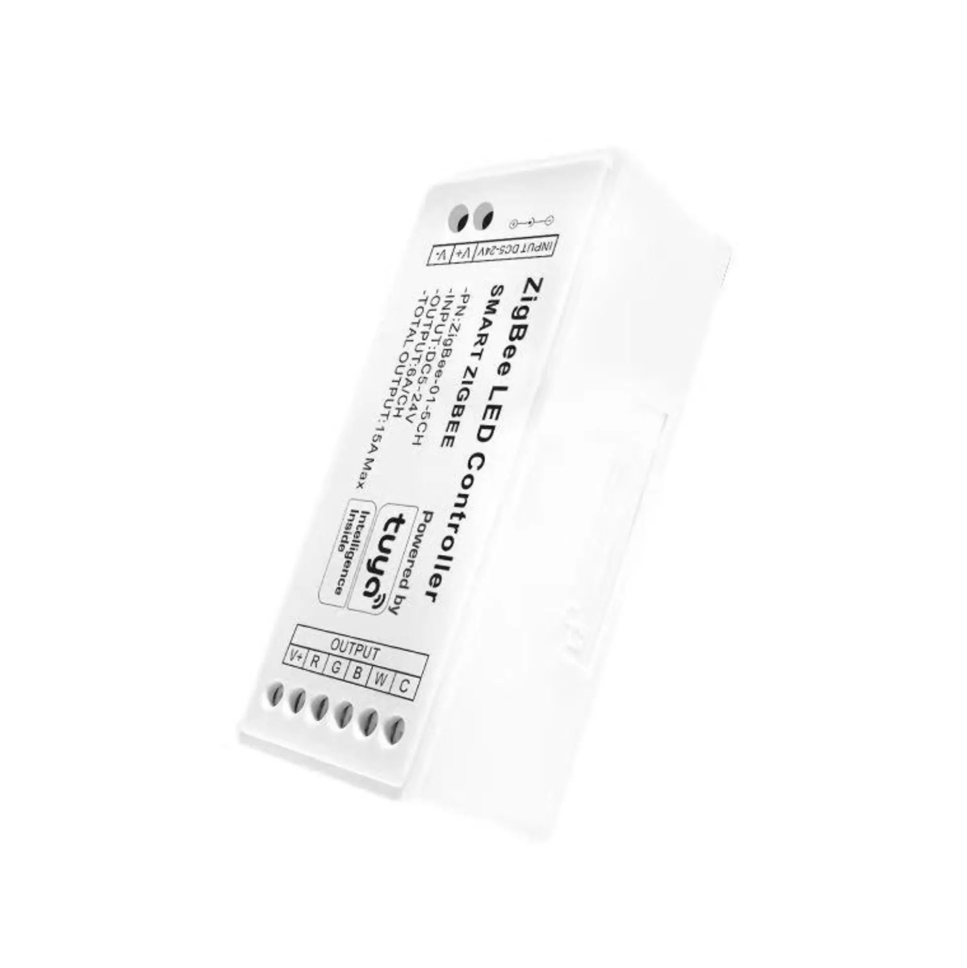 Controlador para tira LED RGB + CCT - 6A por canal - ZigBee/TUYA SMART