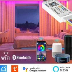 Controlador RGB + CCT mini - WiFi + Bluetooth - 5-24V DC - 3.5A