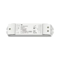 Controlador RGB + CCT 12-48V DC - 25A (5A/canal) - RF 2.4G - PUSH dimmer - Skydance