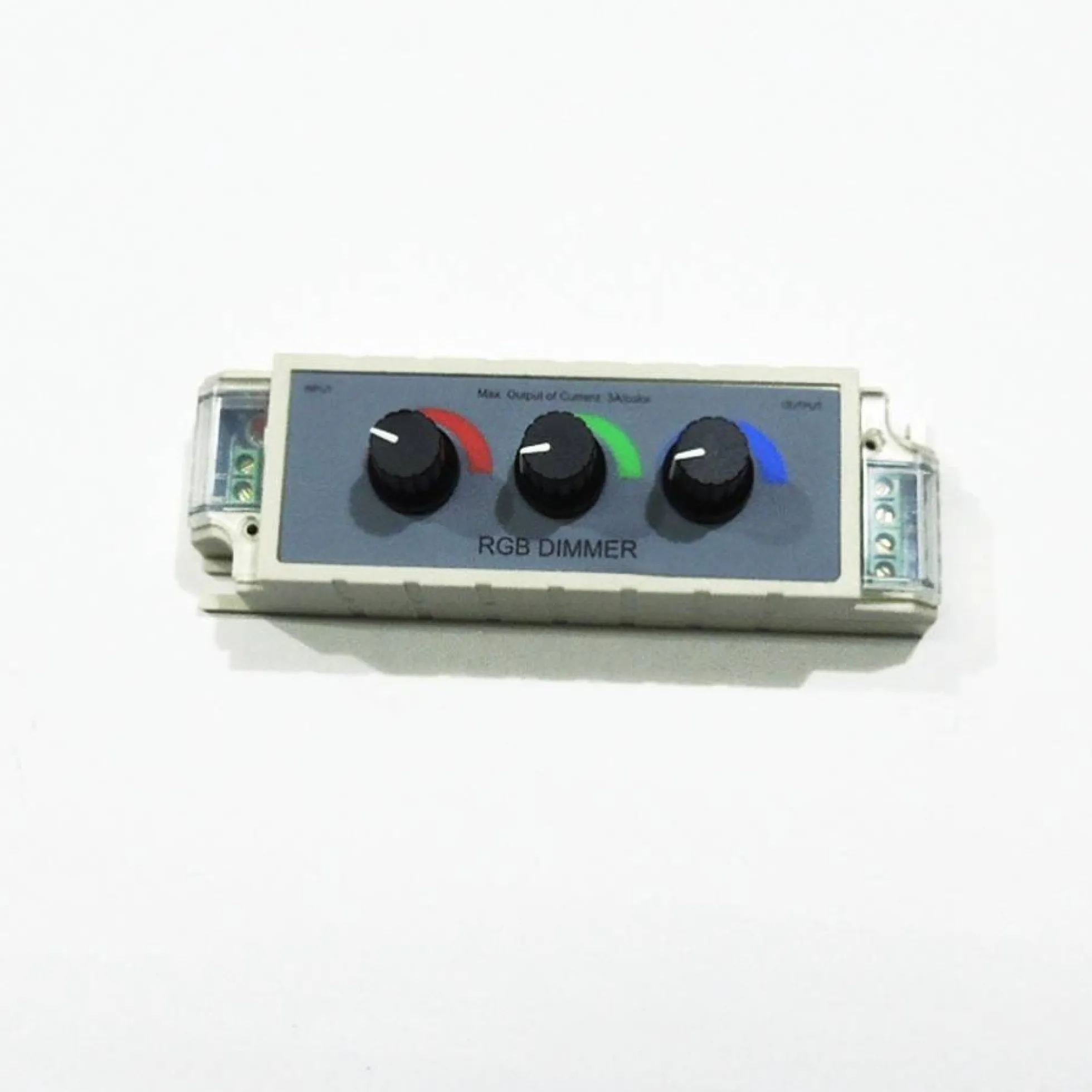 Controlador RGB manual para cambio de color 12/24V con un potenciómetro por canal