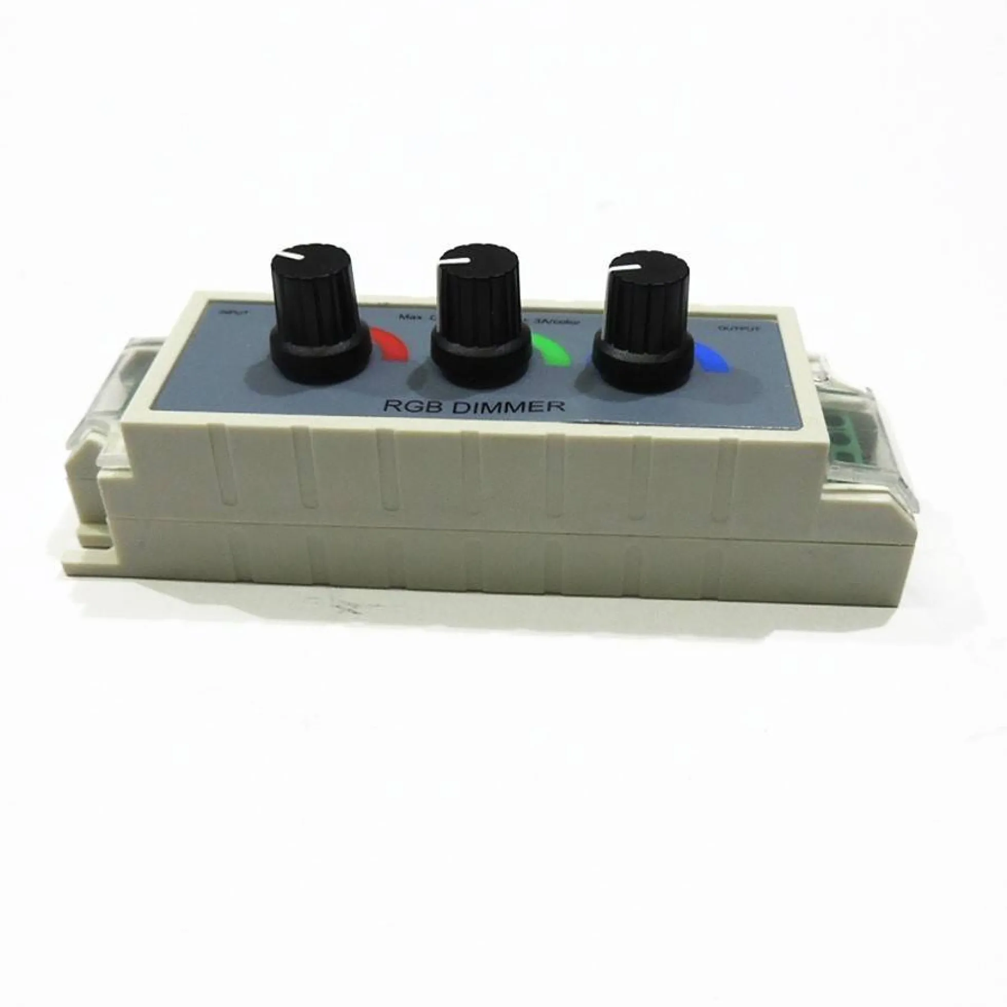 Controlador RGB manual para cambio de color 12/24V con un potenciómetro por canal