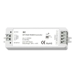 Controlador RGB / RGBW SPI para tiras LED IC inteligentes 5-24V - RF 2.4GHz