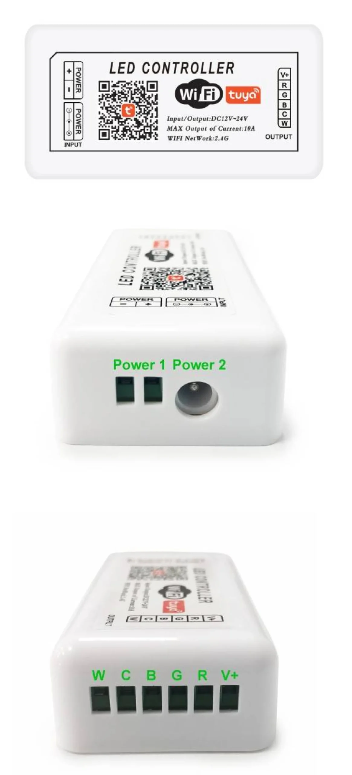 Controlador SMART+ WIFI RGB+CCT 12/24V 5 canales