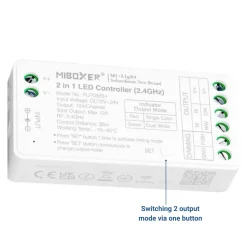Controlador tira LED 2 en 1- Monocolor - Dual White - 12/24V DC - 2.4G - MiBoxer - FUT035S+
