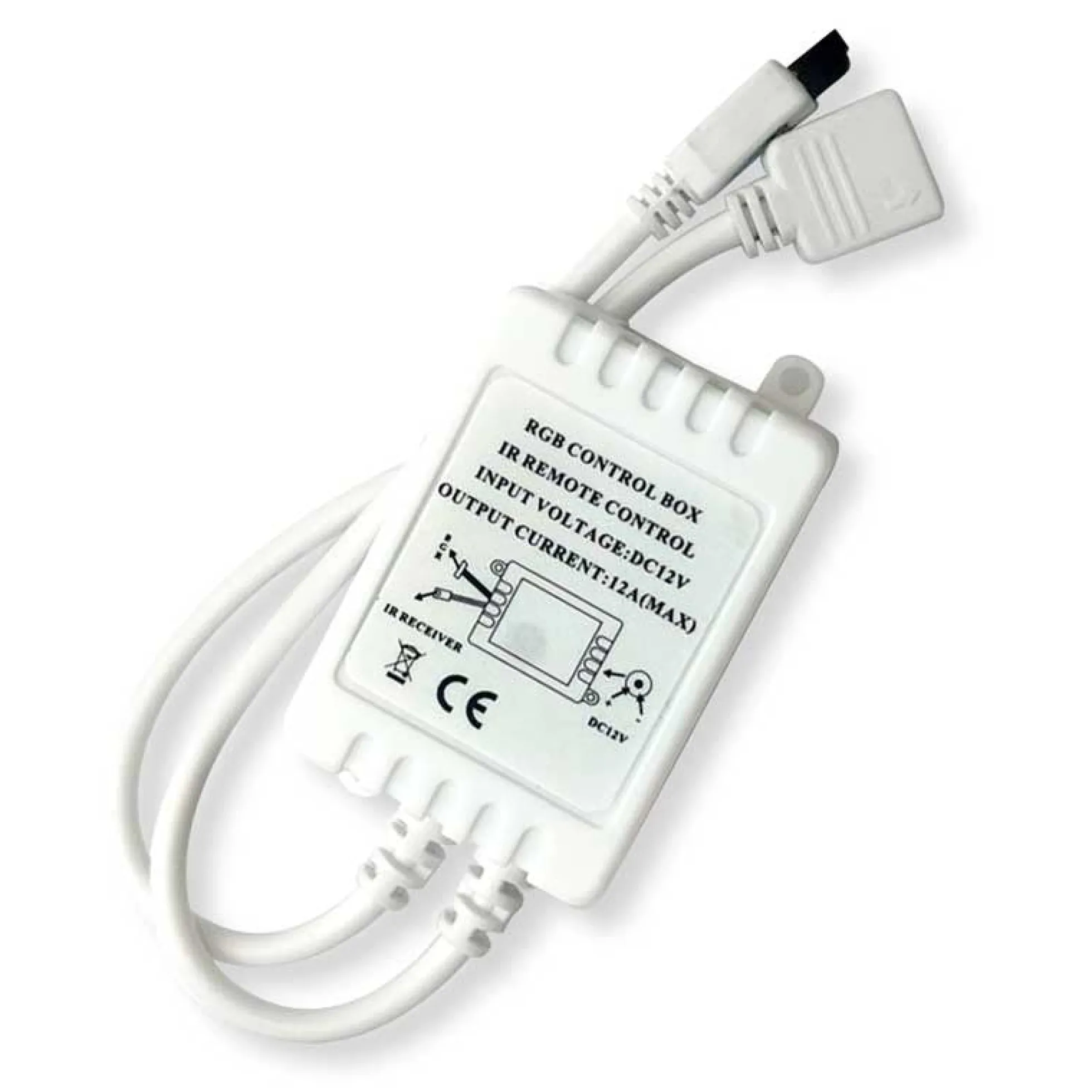 Controlador Tira LED RGB 2 Amp por canal, Control Remoto IR 24 Teclas