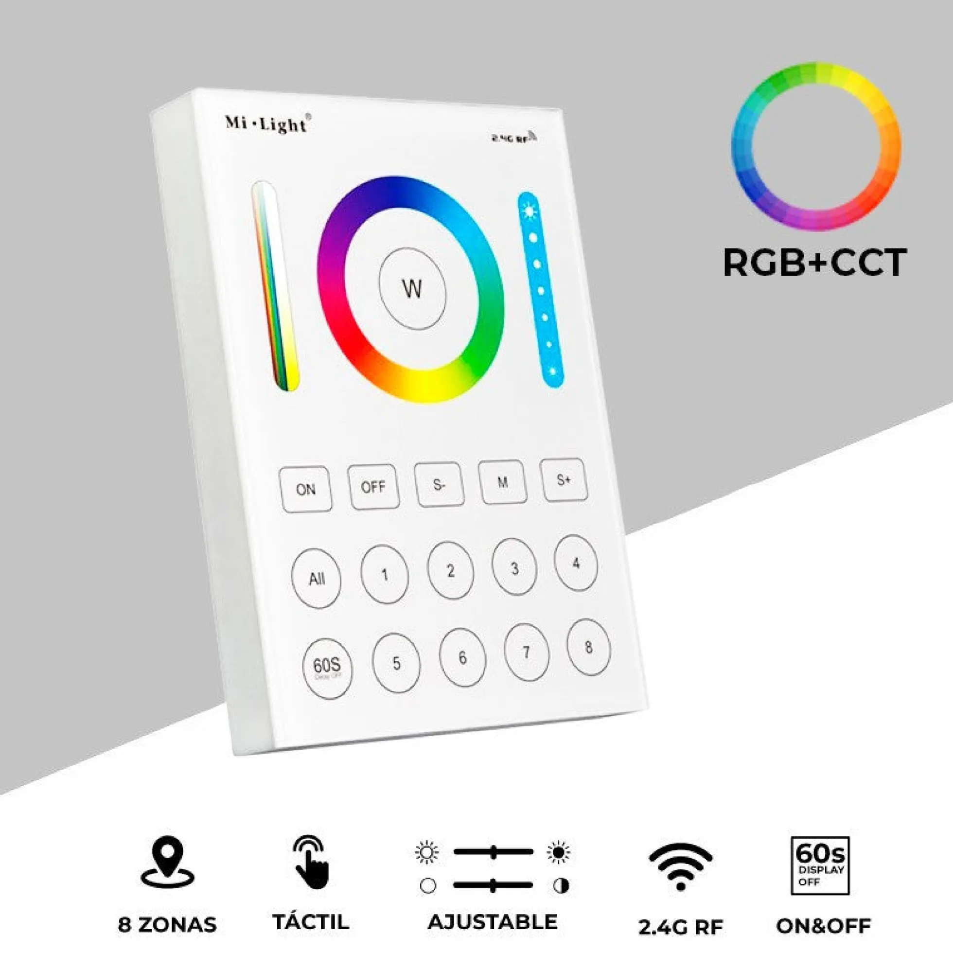 Control Remoto 8 Zonas RGB+CCT | Mi Light