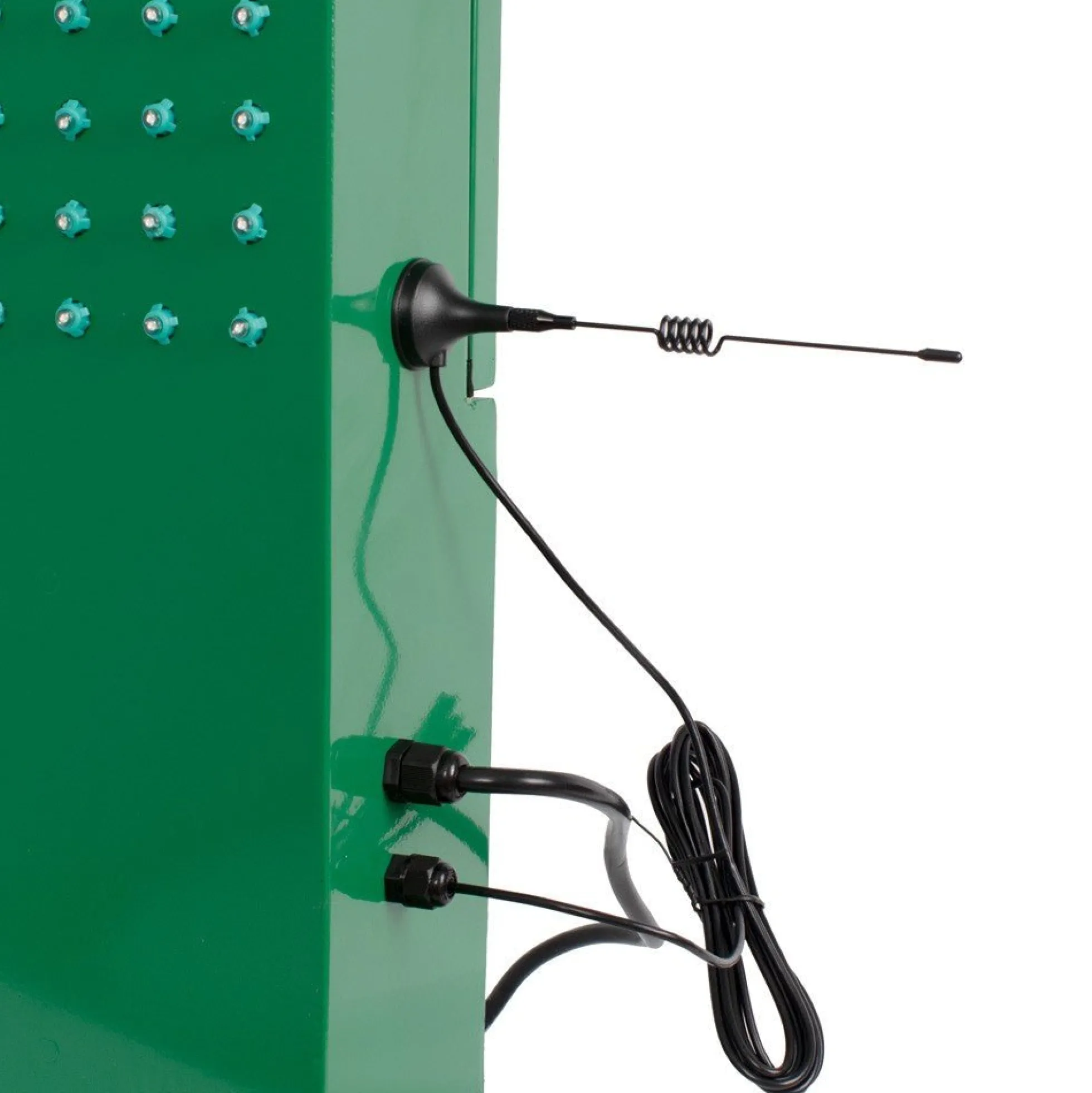 Cruz de farmacia LED monocolor verde - 50x50cm - Doble cara - Exterior