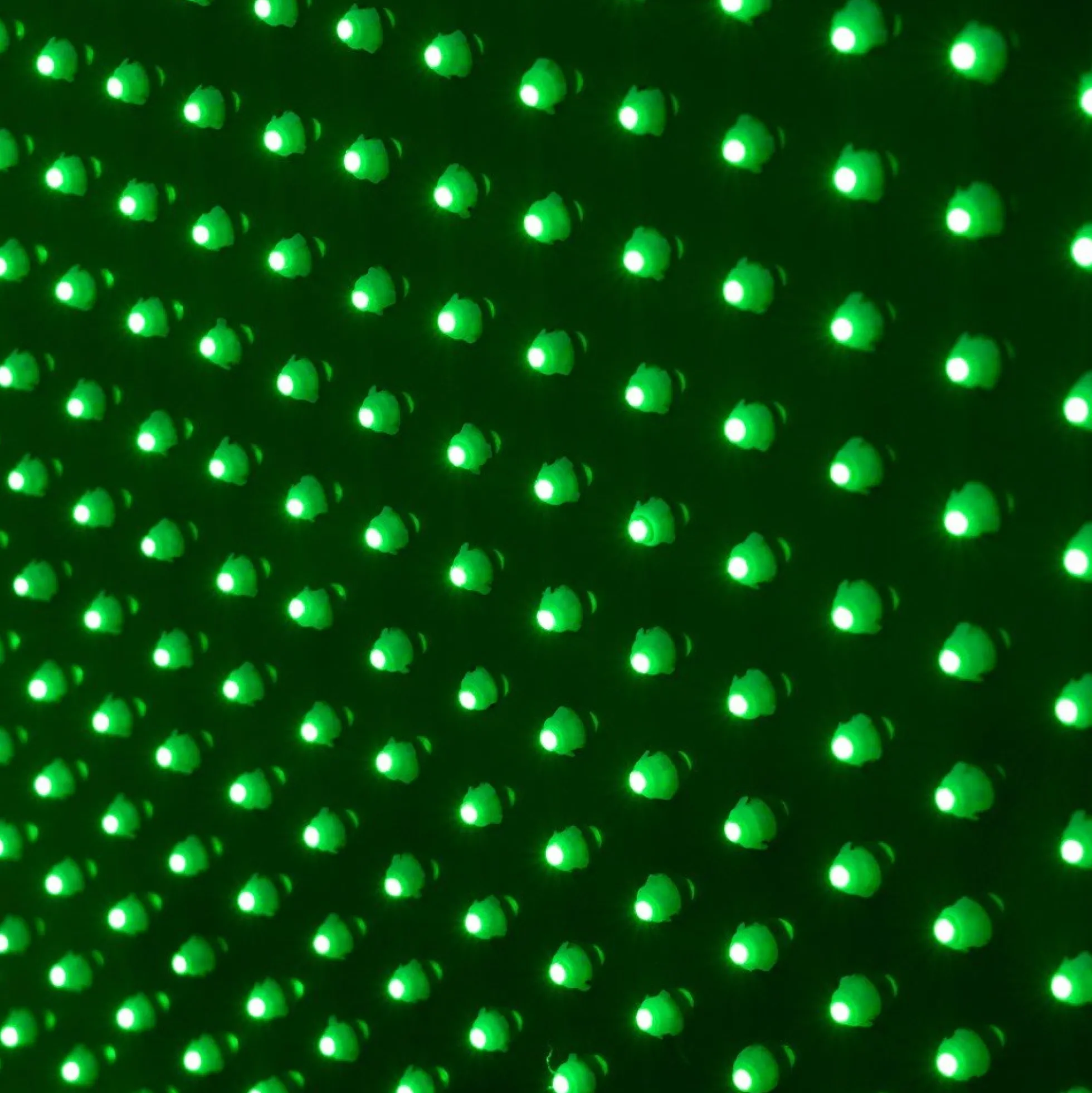 Cruz de farmacia LED monocolor verde - 50x50cm - Doble cara - Exterior