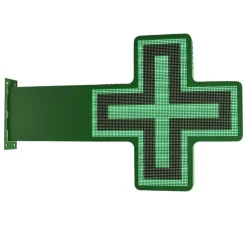Cruz de farmacia LED RGB multicolor programable P6 - Exterior