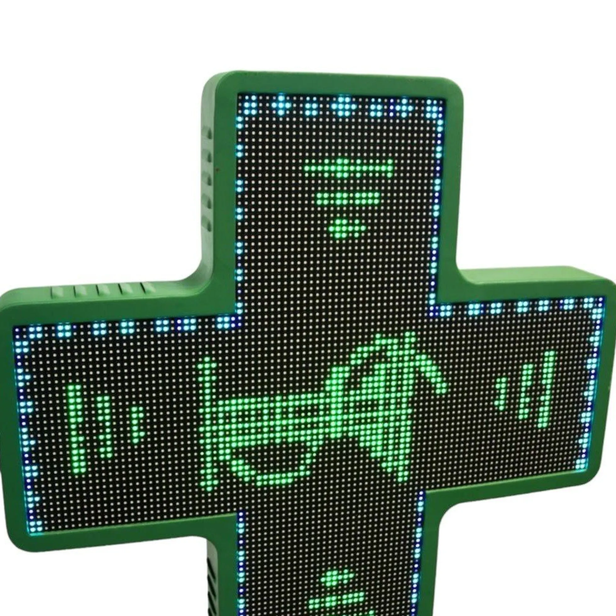 Cruz de farmacia LED RGB multicolor programable P6 - Exterior