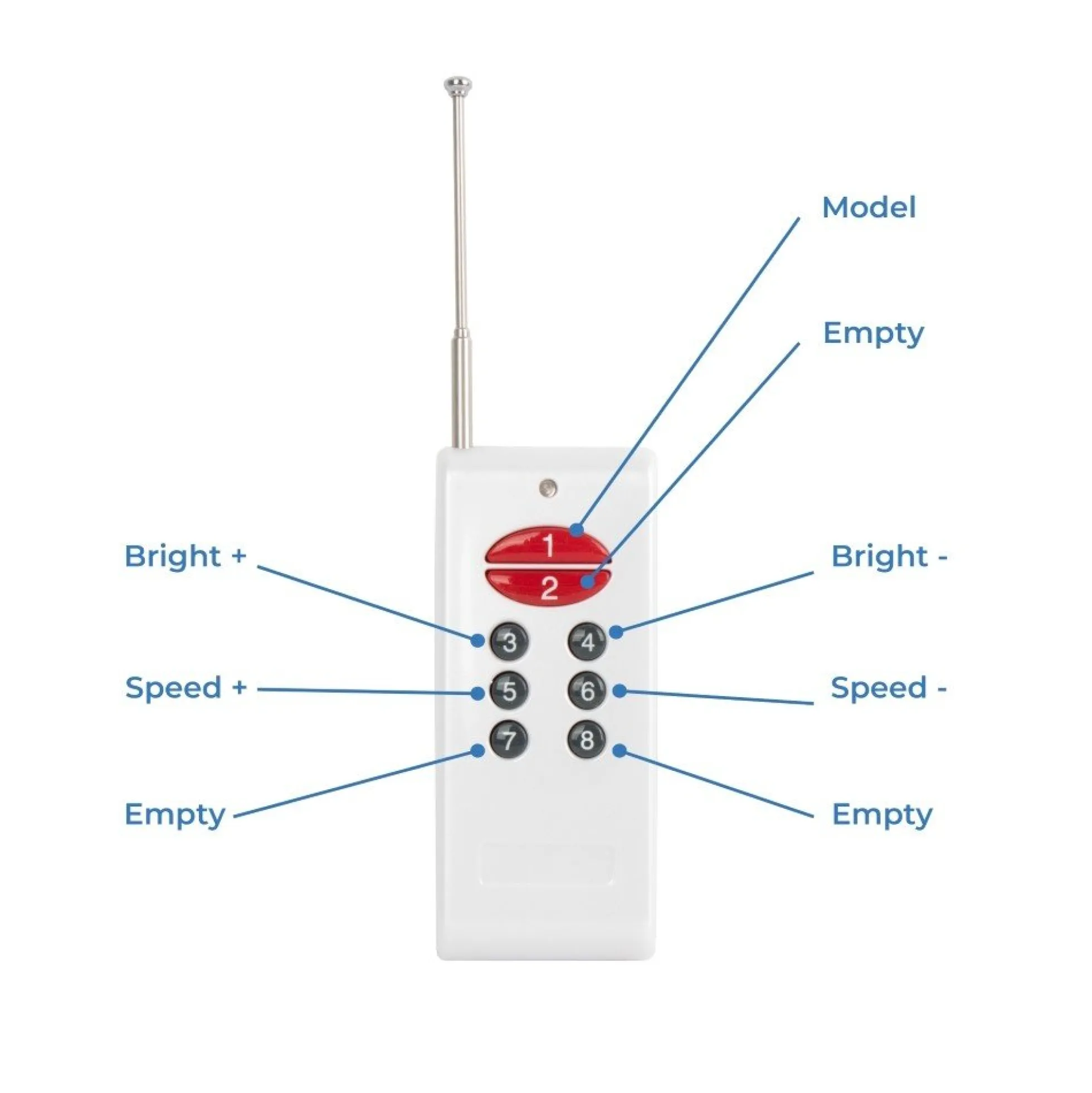 Cruz de veterinaria LED monocolor azul - 50x50cm - Doble cara - Exterior