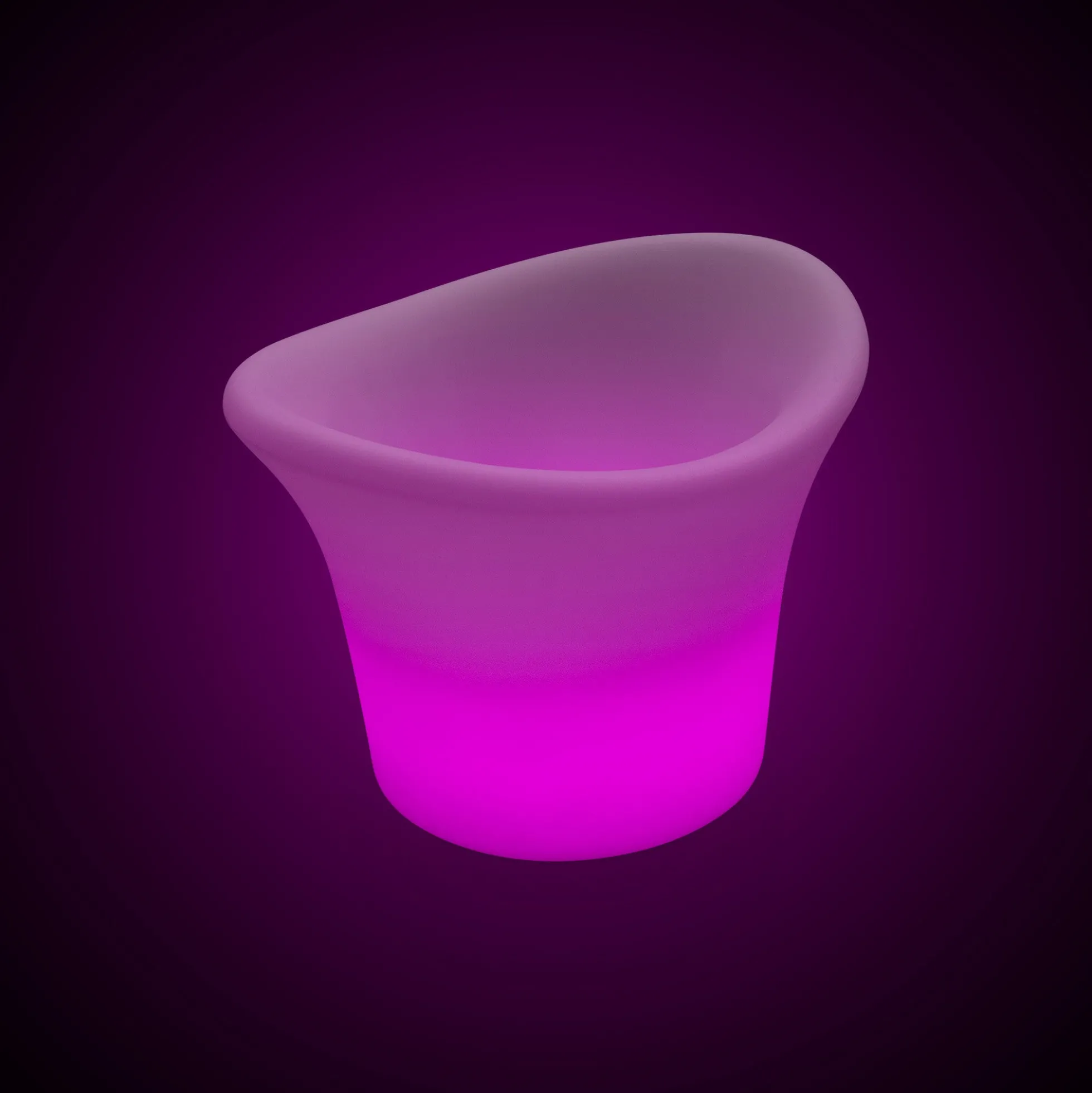 Cubitera LED RGBW - 6W - Ø 38 cm - Recargable